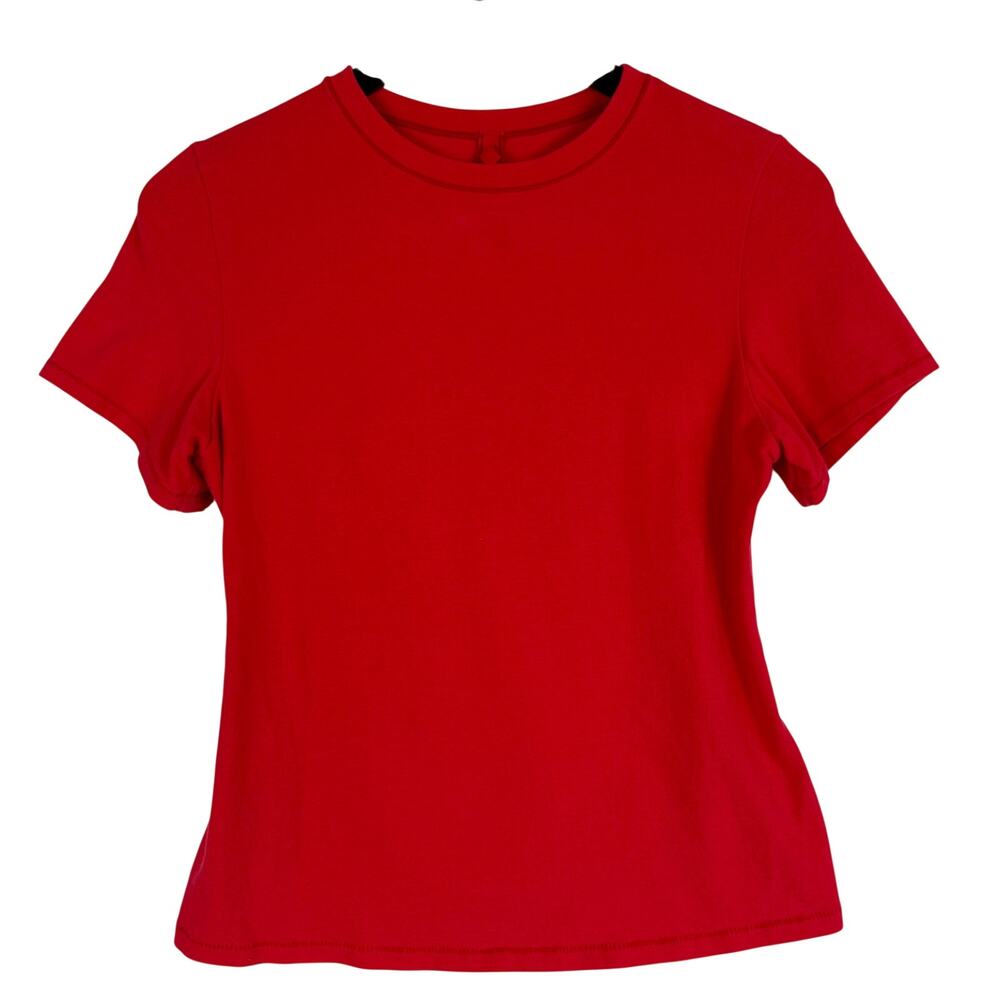 SKIMS Fits Everybody short-sleeve Crew neck T-shirt Red - L